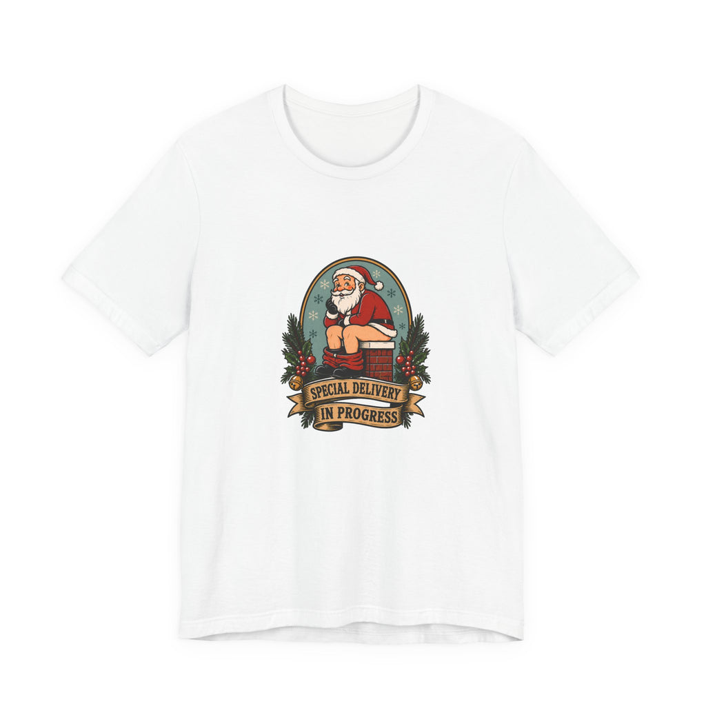 Special Delivery in Progress - Funny Santa T-Shirt