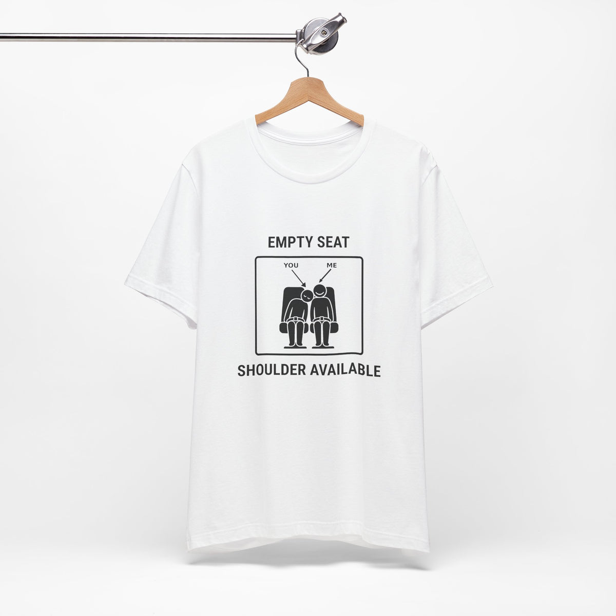 Empty Seat Shoulder Available - Funny Travel T-Shirt