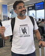 Warning I Get Airsick - Funny Travel T-Shirt