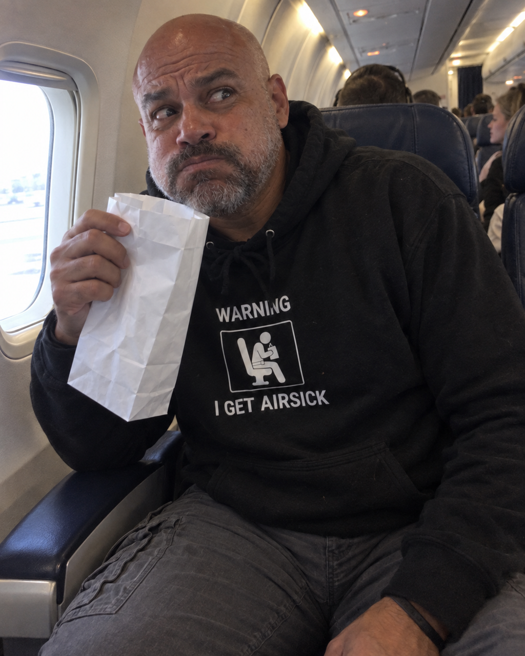 Warning I Get Airsick - Funny Travel Hoodie
