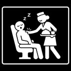Wake Me for Meal Service - Funny Travel Hoodie