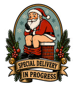 Special Delivery in Progress - Funny Santa T-Shirt
