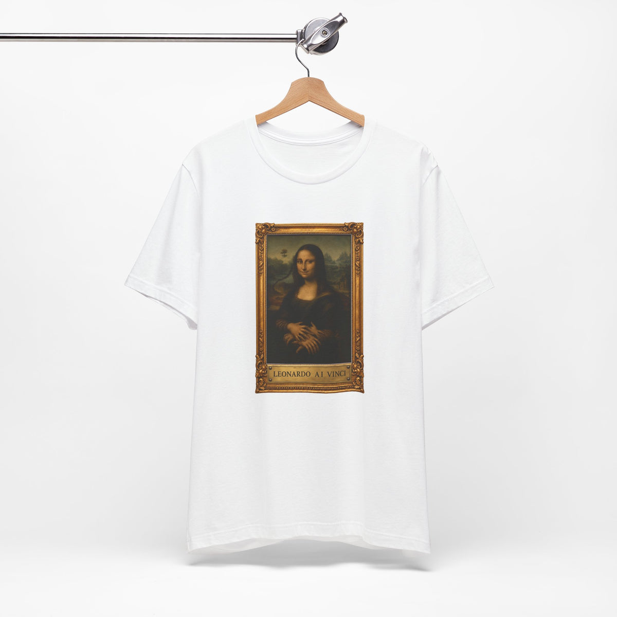 Leonardo A.I. Vinci - Funny Mona Lisa T-shirt