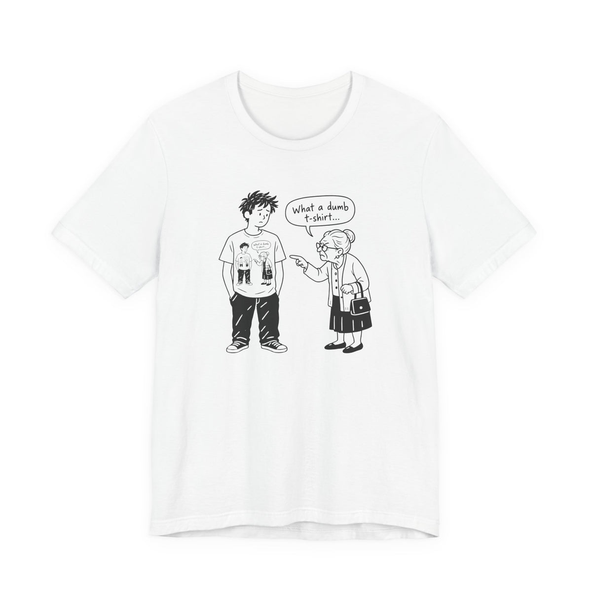 What a Dumb T-Shirt - Recursive Joke Tee
